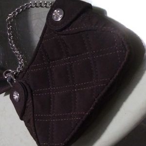 NWOT Vera Bradley Espresso Mini Chain Purse